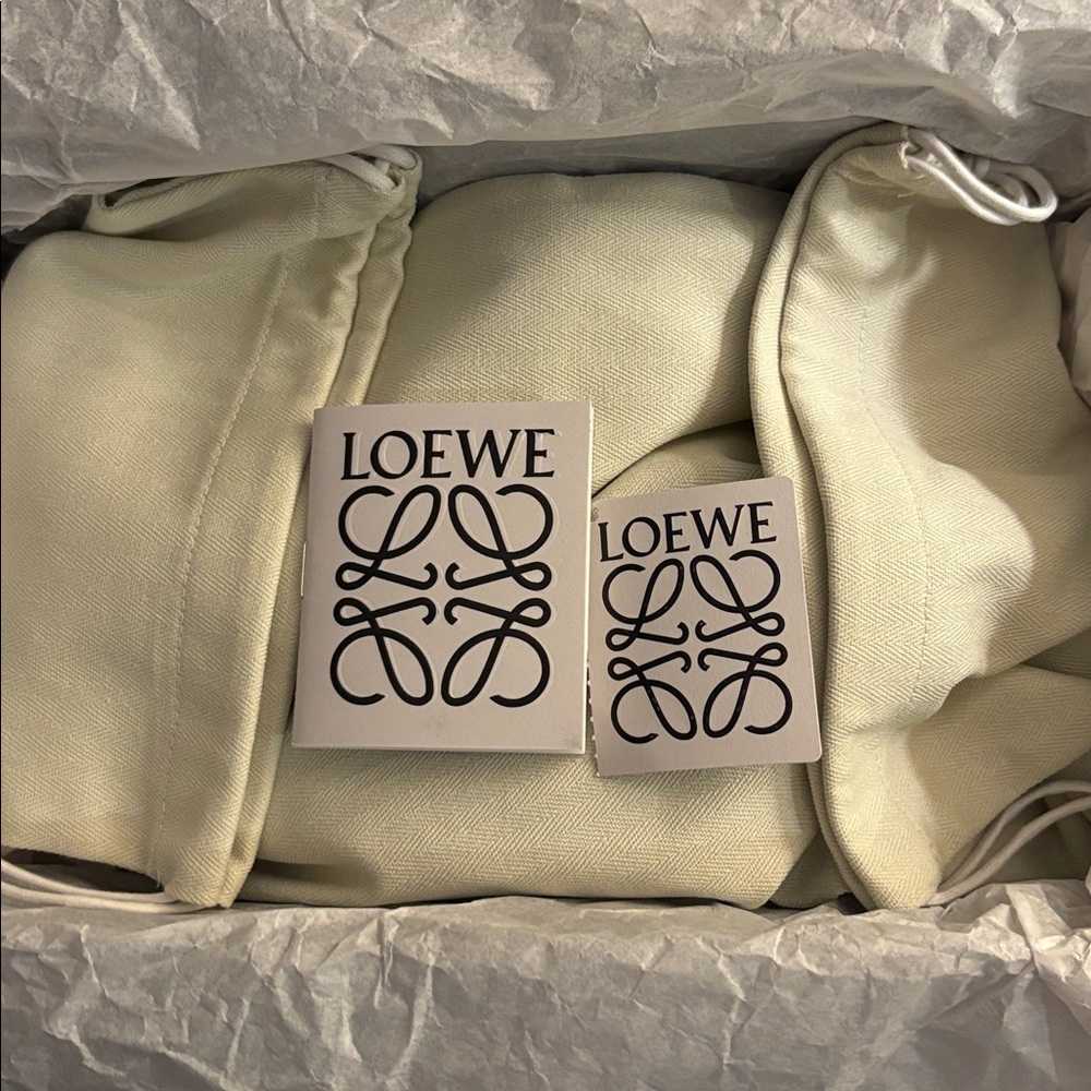 NIB [Loewe] Bird Printed Fabric Slip-On Heel Sandal Mules Women’s EU 36 / US 6 - Picture 10 of 13
